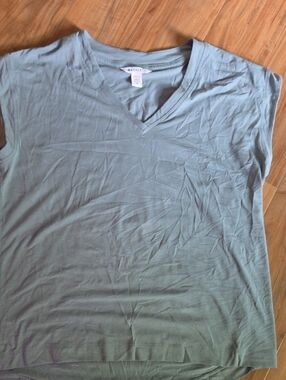 Athleta Sage Green V-Neck Tank Top